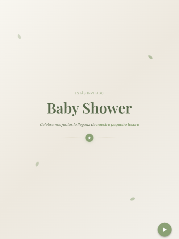 Invitacion digital para baby shower